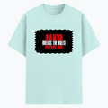 Cotton Stretch T-Shirt | Unisex Adult | 95% Cotton 5% Spandex Blend | 240 GSM, Breathable, Flexible | DTF Print Ready | Personalized | DTF | Grunge | Rebellion | Individuality | Everyday | Assertive | Breaks The Rules - front - Mint - mockup 1