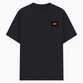 Basic T-Shirt | Unisex XS-2XL | Poly-Cotton Blend | Soft Finish & Durable | Everyday Wear | Personalized | DTG | Grunge | Rebellion | Individuality | Everyday | Assertive | Breaks The Rules - left pocket - Black melange - mockup 3