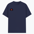 Basic T-Shirt | Unisex XS-2XL | Poly-Cotton Blend | Soft Finish & Durable | Everyday Wear | Personalized | DTG | Grunge | Rebellion | Individuality | Everyday | Assertive | Breaks The Rules - right pocket - Navy Blue - mockup 4