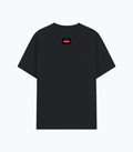 Basic T-Shirt | Unisex Fit, Sizes XS-2XL | 180 GSM Poly-Cotton Blend, DTF Ready | Bio-Wash, Silicon Finish, Durable Stitching | Adults | Personalized | DTF | Grunge | Rebellion | Individuality | Everyday | Assertive | Breaks The Rules - back - Black melange - mockup 2