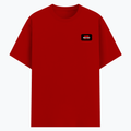 Basic T-Shirt | Unisex Fit, Sizes XS-2XL | 180 GSM Poly-Cotton Blend, DTF Ready | Bio-Wash, Silicon Finish, Durable Stitching | Adults | Personalized | DTF | Grunge | Rebellion | Individuality | Everyday | Assertive | Breaks The Rules - left pocket - Red - mockup 3