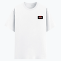 Basic T-Shirt | Unisex Fit, Sizes XS-2XL | 180 GSM Poly-Cotton Blend, DTF Ready | Bio-Wash, Silicon Finish, Durable Stitching | Adults | Personalized | DTF | Grunge | Rebellion | Individuality | Everyday | Assertive | Breaks The Rules - left pocket - White - mockup 3