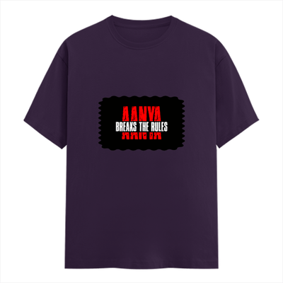 Men's Classic Crew T-Shirt | Regular Fit | 180 GSM Bio-Washed Cotton | DTF Print Ready | Pre-Shrunk, Durable | Personalized | DTF | Grunge | Rebellion | Individuality | Everyday | Assertive | Breaks The Rules - front - Purple - mockup 1