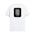 Ringer T-shirt | Unisex Regular Fit | 100% Cotton DTF/DTG | Contrast Rib Neck Bio Washed Pre-Shrunk | Adults | Personalized | DTF | Typographic | Friendship | Companionship | Everyday | Positive - back - White Black - mockup 2