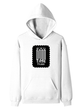 Pullover Hoodie | Unisex Regular Fit | Tri-Layer Cotton Blend | DTG Print Ready | Adults | Personalized | DTG | Typographic | Friendship | Companionship | Everyday | Positive - front - White - mockup 1
