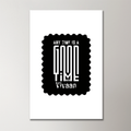 Acrylic Poster | 3mm Glossy Finish | UV Printed | Self-Adhesive Wall Mount | Unisex | Personalized | Typographic | Friendship | Companionship | Everyday | Positive - front_2 - 16x24Inch - White - mockup 2