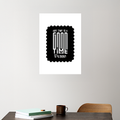 Acrylic Poster | 3mm Glossy Finish | UV Printed | Self-Adhesive Wall Mount | Unisex | Personalized | Typographic | Friendship | Companionship | Everyday | Positive - front_5 - A3 Poster - White - mockup 5