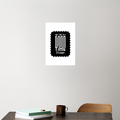 Acrylic Poster | 3mm Glossy Finish | UV Printed | Self-Adhesive Wall Mount | Unisex | Personalized | Typographic | Friendship | Companionship | Everyday | Positive - front_6 - A4 Poster - White - mockup 6