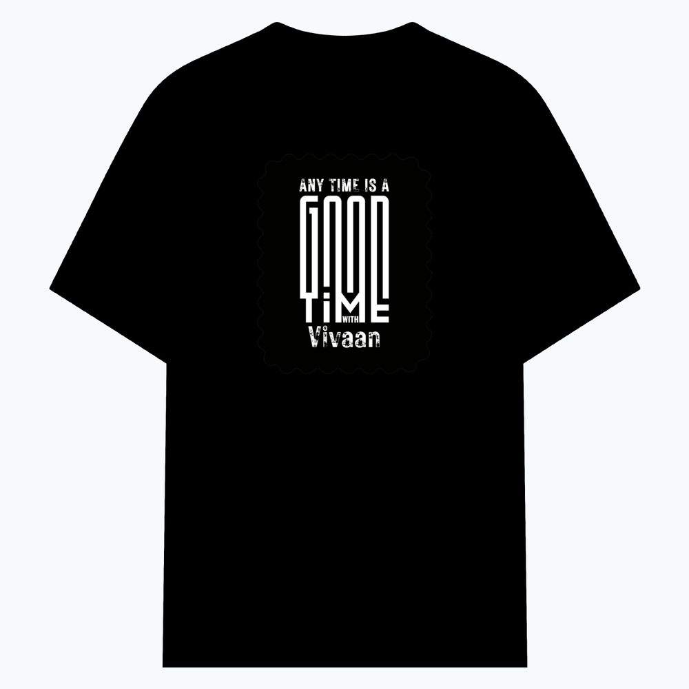 Cotton Stretch T-Shirt (Dtg) | T-Shirts | Him, Her, Unisex | Personalized | DTG | Typographic | Friendship | Companionship | Everyday | Positive - front - Black - mockup 1