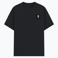 Basic T-Shirt | Unisex XS-2XL | Poly-Cotton Blend | Soft Finish & Durable | Everyday Wear | Personalized | DTG | Typographic | Friendship | Companionship | Everyday | Positive - left pocket - Black melange - mockup 3