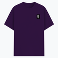 Basic T-Shirt | Unisex Fit, Sizes XS-2XL | 180 GSM Poly-Cotton Blend, DTF Ready | Bio-Wash, Silicon Finish, Durable Stitching | Adults | Personalized | DTF | Typographic | Friendship | Companionship | Everyday | Positive - left pocket - Purple - mockup 3