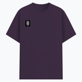 Basic T-Shirt | Unisex Fit, Sizes XS-2XL | 180 GSM Poly-Cotton Blend, DTF Ready | Bio-Wash, Silicon Finish, Durable Stitching | Adults | Personalized | DTF | Typographic | Friendship | Companionship | Everyday | Positive - right pocket - Purple melange - mockup 4