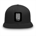 Classic Snapback Cap | Adjustable One-Size | Heavy Cotton DTG Printed | Flat Brim Structured | Unisex Adults | Personalized | DTG | Typographic | Friendship | Companionship | Everyday | Positive - front - Black - mockup 1