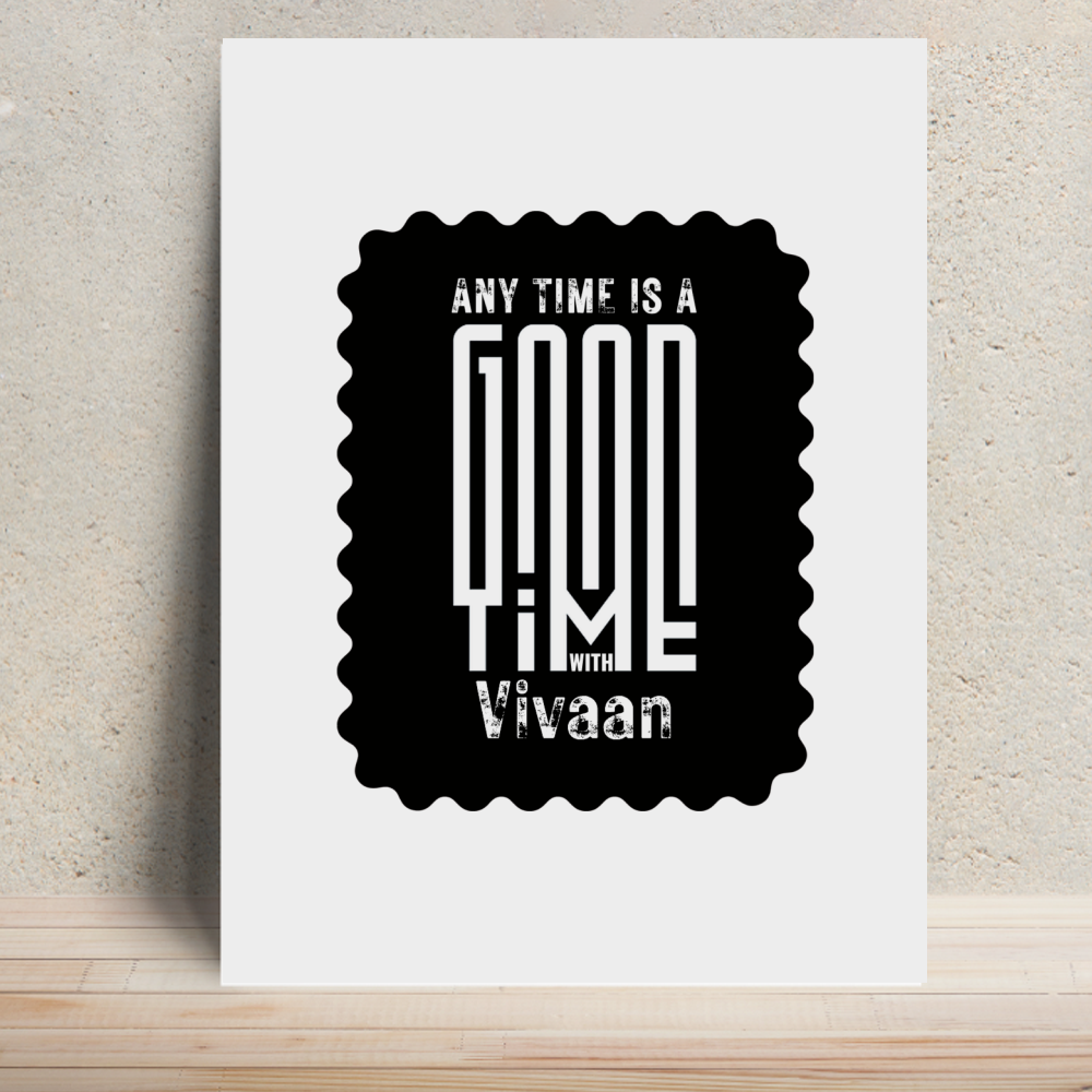 Metal Posters | 8x11.7 & 11.7x15.7 in | 1mm Thick Metal | Magnetic Mount, Waterproof, Glossy Finish | Unisex Home Decor | Personalized | Typographic | Friendship | Companionship | Everyday | Positive - front - White - mockup 1