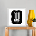 Framed Poster | Multiple Sizes | 300 GSM Art Paper | Laminated, Fade-Proof, 1-inch Frame | Unisex Home Decor | Personalized | DTG | Typographic | Friendship | Companionship | Everyday | Positive - front_10x10In - 10x10In - mockup 3
