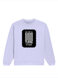 Oversized Sweatshirt | Roomy Relaxed Fit | 400 GSM Cotton Blend | Pre-Shrunk Drop Shoulder | Unisex Adult | Personalized | DTG | Typographic | Friendship | Companionship | Everyday | Positive - front - Lavender - mockup 1