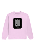 Oversized Sweatshirt | Roomy Relaxed Fit | 400 GSM Cotton Blend | Pre-Shrunk Drop Shoulder | Unisex Adult | Personalized | DTG | Typographic | Friendship | Companionship | Everyday | Positive - front - Light Baby Pink - mockup 1