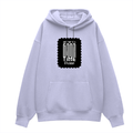 Oversized Hoodie | Unisex Relaxed Fit | 400 GSM Cotton Blend | DTG Printed | Drop Shoulder, Pre-Shrunk | Adults | Personalized | DTG | Typographic | Friendship | Companionship | Everyday | Positive - front - Lavender - mockup 1