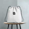 Drawstring Bag | Unisex | 280 GSM Cotton | Sturdy Drawstrings, Heavy-Duty | Printing, Embroidery | Personalized | Embroidery | DTG | Typographic | Friendship | Companionship | Everyday | Positive - front - mockup 1