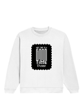 Oversized Sweatshirt | Roomy Relaxed Fit | 400 GSM Cotton Blend | Pre-Shrunk Drop Shoulder | Unisex Adult | Personalized | DTF | Typographic | Friendship | Companionship | Everyday | Positive - front - White - mockup 1