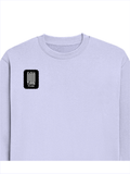 Oversized Sweatshirt | Roomy Relaxed Fit | 400 GSM Cotton Blend | Pre-Shrunk Drop Shoulder | Unisex Adult | Personalized | DTF | Typographic | Friendship | Companionship | Everyday | Positive - right pocket - Lavender - mockup 4