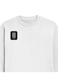 Oversized Sweatshirt | Roomy Relaxed Fit | 400 GSM Cotton Blend | Pre-Shrunk Drop Shoulder | Unisex Adult | Personalized | DTF | Typographic | Friendship | Companionship | Everyday | Positive - right pocket - White - mockup 4
