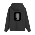 Oversized Hoodie | Relaxed Fit, Drop-Shoulder | 400 GSM Fabric | Warm, Durable | Unisex | Personalized | DTF | Typographic | Friendship | Companionship | Everyday | Positive - back - Black - mockup 2