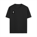 Male Standard Crew T-Shirt | Regular Fit | 100% Cotton (180 GSM) | DTG Print | Durable & Comfortable | Adult | Personalized | DTG | Typographic | Friendship | Companionship | Everyday | Positive - left pocket - Black - mockup 5