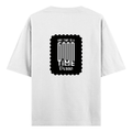 Oversized Standard T-Shirt | Unisex Relaxed Fit | 100% Super Combed Cotton DTG | Soft, Breathable & Durable | Adult | Personalized | DTG | Typographic | Friendship | Companionship | Everyday | Positive - back - White - mockup 2