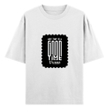 Oversized Standard T-Shirt | Unisex Oversized Fit | 180 GSM 100% Super Combed Cotton | DTF Print | Soft & Durable | Personalized | DTF | Typographic | Friendship | Companionship | Everyday | Positive - front - White - mockup 1