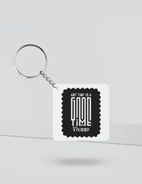 Keychain | Rectangle, Square, Slim Options | Acrylic UV Printed | Fade-Proof, Glossy Finish | Unisex | Personalized | Typographic | Friendship | Companionship | Everyday | Positive