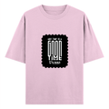 Oversized Classic T-Shirt | Unisex Oversized Fit | 100% Super-Combed Cotton | Pre-Shrunk & Ribbed Neck | Adults | Personalized | DTG | Typographic | Friendship | Companionship | Everyday | Positive - front - Light Baby Pink - mockup 1