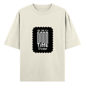 Oversized Classic T-Shirt | Unisex Oversized Fit | 100% Super-Combed Cotton | Pre-Shrunk & Ribbed Neck | Adults | Personalized | DTG | Typographic | Friendship | Companionship | Everyday | Positive - front - Off White - mockup 1