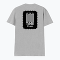 Men's V-Neck T-Shirt | Regular Fit | 180 GSM Bio-Washed Cotton | DTG Print | Durable | Personalized | DTG | Typographic | Friendship | Companionship | Everyday | Positive - back - Grey Melange - mockup 2