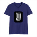 Male V Neck T-Shirt | Regular Fit | 180 GSM Bio-Washed Cotton | DTF Print | Double Stitched, Pre-Shrunk | Men | Personalized | DTF | Typographic | Friendship | Companionship | Everyday | Positive - front - Royal Blue - mockup 1