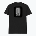 Male V Neck T-Shirt | Regular Fit | 180 GSM Bio-Washed Cotton | DTF Print | Double Stitched, Pre-Shrunk | Men | Personalized | DTF | Typographic | Friendship | Companionship | Everyday | Positive - back - Black - mockup 2
