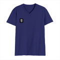 Male V Neck T-Shirt | Regular Fit | 180 GSM Bio-Washed Cotton | DTF Print | Double Stitched, Pre-Shrunk | Men | Personalized | DTF | Typographic | Friendship | Companionship | Everyday | Positive - right pocket - Royal Blue - mockup 4