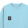 Oversized Classic T-Shirt | Unisex Fit | 100% Super-Combed Cotton | Pre-Shrunk, Double-Stitched | Adults | Personalized | DTF | Typographic | Friendship | Companionship | Everyday | Positive - left pocket - Baby Blue - mockup 3