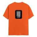 Classic Crew T-Shirt | Men's Regular Fit | 180 GSM Bio-Washed Cotton | DTG Print Ready | Double-Stitched & Ribbed Neck | Personalized | DTG | Typographic | Friendship | Companionship | Everyday | Positive - back - Orange - mockup 2