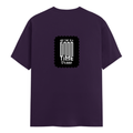Classic Crew T-Shirt | Men's Regular Fit | 180 GSM Bio-Washed Cotton | DTG Print Ready | Double-Stitched & Ribbed Neck | Personalized | DTG | Typographic | Friendship | Companionship | Everyday | Positive - back - Purple - mockup 2