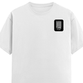 Classic Crew T-Shirt | Men's Regular Fit | 180 GSM Bio-Washed Cotton | DTG Print Ready | Double-Stitched & Ribbed Neck | Personalized | DTG | Typographic | Friendship | Companionship | Everyday | Positive - left pocket - White - mockup 3