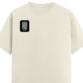 Classic Crew T-Shirt | Men's Regular Fit | 180 GSM Bio-Washed Cotton | DTG Print Ready | Double-Stitched & Ribbed Neck | Personalized | DTG | Typographic | Friendship | Companionship | Everyday | Positive - right pocket - Off White - mockup 4