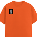 Classic Crew T-Shirt | Men's Regular Fit | 180 GSM Bio-Washed Cotton | DTG Print Ready | Double-Stitched & Ribbed Neck | Personalized | DTG | Typographic | Friendship | Companionship | Everyday | Positive - right pocket - Orange - mockup 4