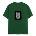 Female Classic Crew T-Shirt | Women's Regular Fit | 180 GSM Bio-Washed Cotton | Double Stitched, Pre-Shrunk | Personalized | DTG | Typographic | Friendship | Companionship | Everyday | Positive - back - Bottle Green - mockup 2