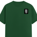 Female Classic Crew T-Shirt | Women's Regular Fit | 180 GSM Bio-Washed Cotton | Double Stitched, Pre-Shrunk | Personalized | DTG | Typographic | Friendship | Companionship | Everyday | Positive - left pocket - Bottle Green - mockup 3