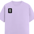 Female Classic Crew T-Shirt | Women's Regular Fit | 180 GSM Bio-Washed Cotton | Double Stitched, Pre-Shrunk | Personalized | DTG | Typographic | Friendship | Companionship | Everyday | Positive - right pocket - Lavender - mockup 4