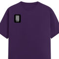 Female Classic Crew T-Shirt | Women's Regular Fit | 180 GSM Bio-Washed Cotton | Double Stitched, Pre-Shrunk | Personalized | DTG | Typographic | Friendship | Companionship | Everyday | Positive - right pocket - Purple - mockup 4