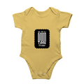 Rompers | Regular Fit Baby & Toddler | Bio-Washed Cotton | Double Stitched, Pre-Shrunk | Unisex | Personalized | DTG | Typographic | Friendship | Companionship | Everyday | Positive - front - Yellow - mockup 1