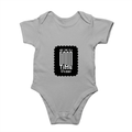 Baby Romper | 0-12 Months Regular Fit | 180 GSM Bio-Washed Cotton Blend | Double Stitched, Pre-Shrunk | Unisex | Personalized | DTF | Typographic | Friendship | Companionship | Everyday | Positive - front - Grey Melange - mockup 1
