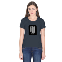 Women's Classic Crew T-Shirt | Regular Fit | 180 GSM Bio-Washed Cotton | DTF Print Ready | Double Stitched, Pre-Shrunk | Personalized | DTF | Typographic | Friendship | Companionship | Everyday | Positive